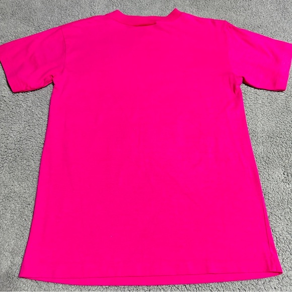 Vintage Northern Getaway Pink Tee Cartoon Ride Floral Print Canada Size Large - Picture 2 of 6